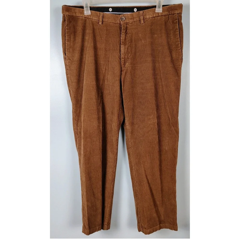 Mens 40x30 Corduroy Pants Brown 100% Cotton Dark Academia Grandpacore Heritage